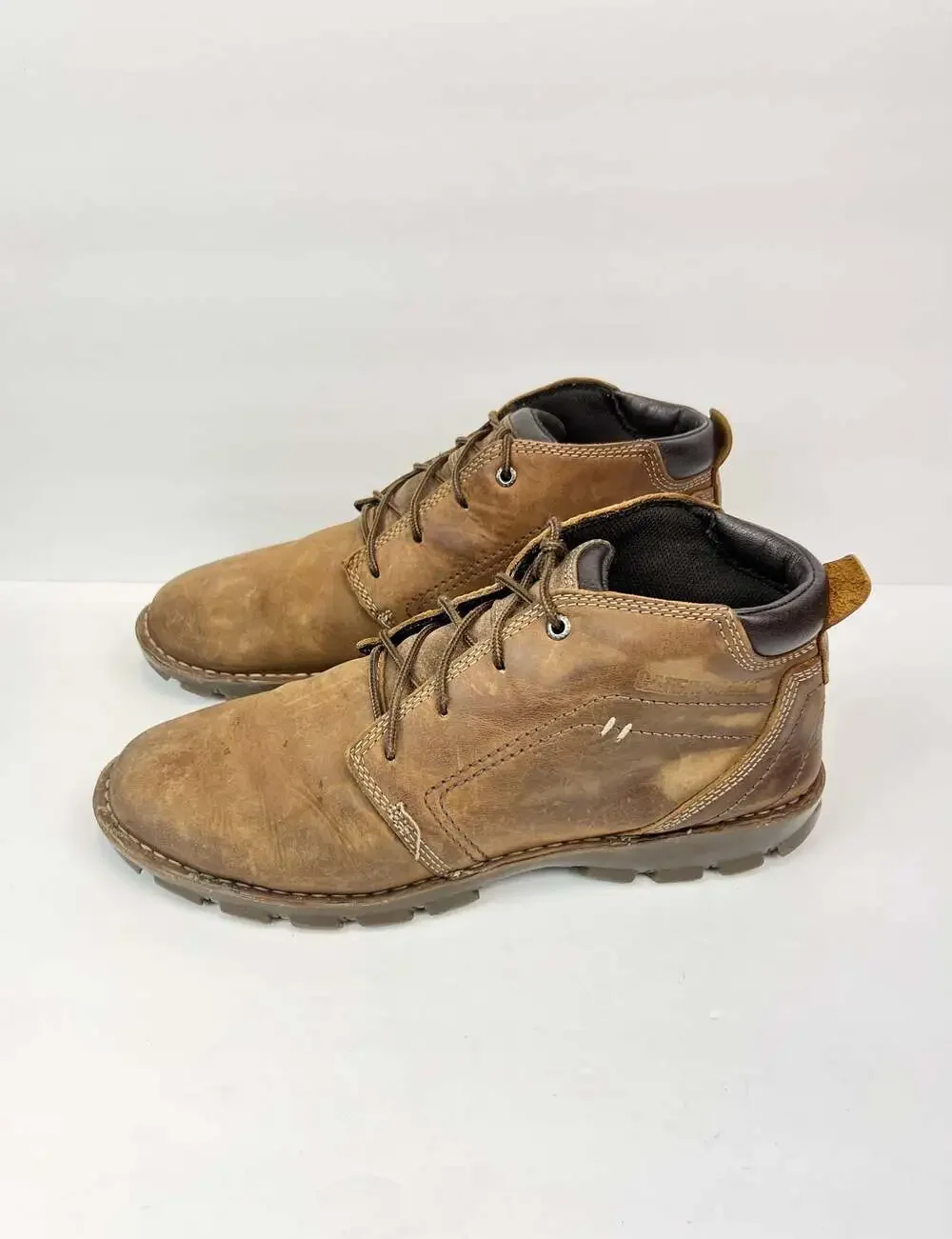 Caterpillar Transform 2.0 P722227 Men's Brown Leather Casual Chukka Boots Sz 12
